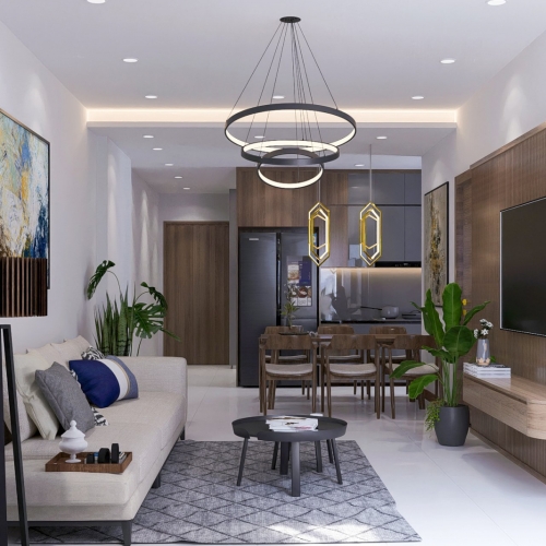 Thi công thiết kế nội thất căn hộ Thủ Đức